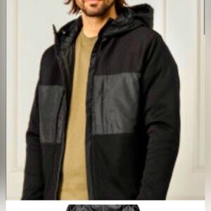 HUGO BOSS Men’s Seeger Front Zip Hood Jacket Black XL